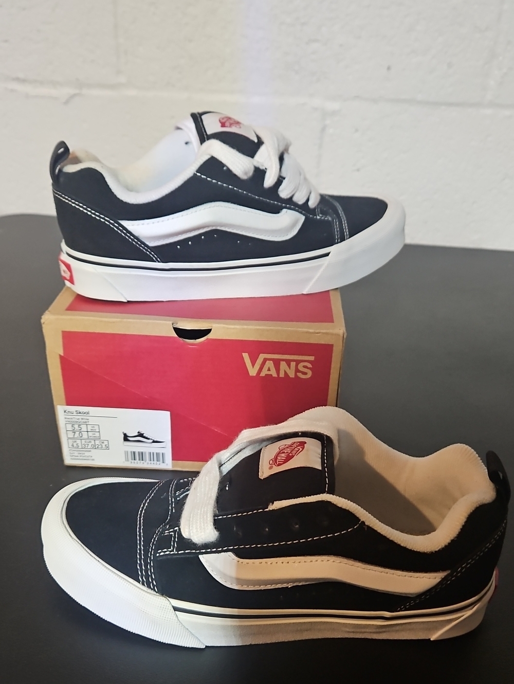 Vans Kids Black and White Old Skool Sneakers